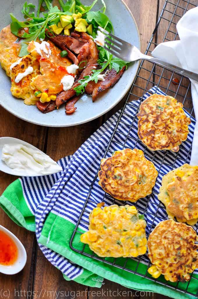 Low Carb Corn Fritters With Only 5 Ingredients My Sugar Free Kitchen