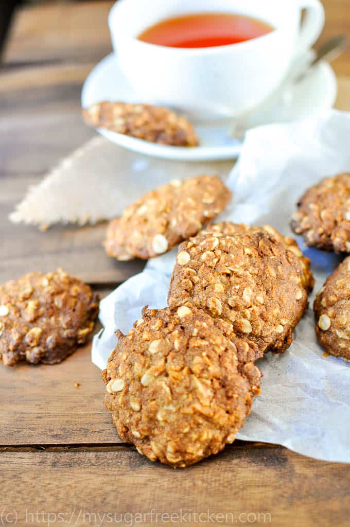 Healthy Sugar Free Anzac Biscuit Recipe | My Sugar Free Kitchen