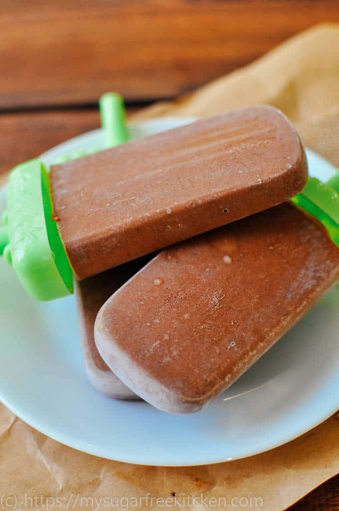 Chocolate Banana Popsicles Recipe | My Sugar Free Kitchen