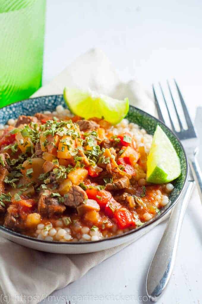 Delicious one pot moroccan beef stew slow cooked for 8 hours