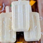 Healthy fruity and sugar free mango coconut popsicles