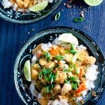 Healthy fragrant and light Fish Panang Curry, perfect for quick weeknight dinners.